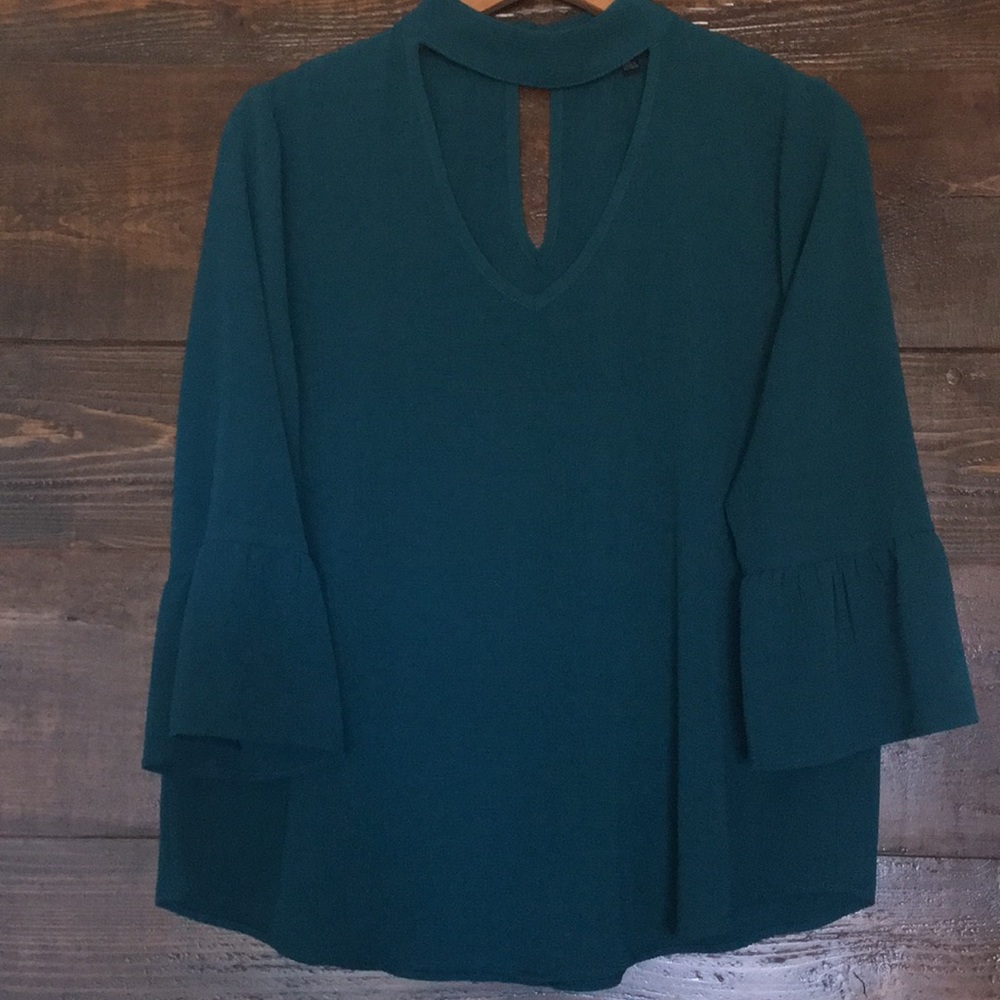 Moa Moa Greenish Blue blouse
